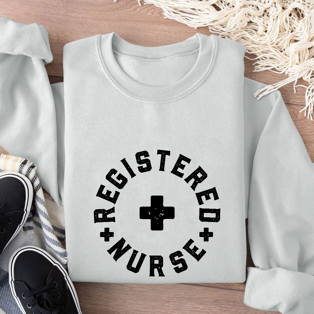 Registered Nurse Cotton Pullover Sweatshirt