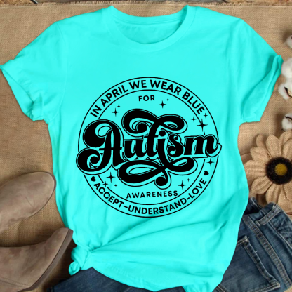 Autism Awareness Accept Understand Love Cotton Nurse T-shirt