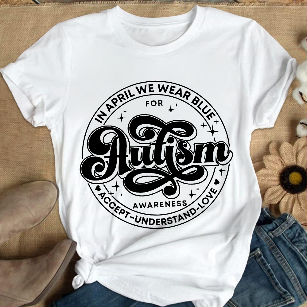 Autism Awareness Accept Understand Love Cotton Nurse T-shirt