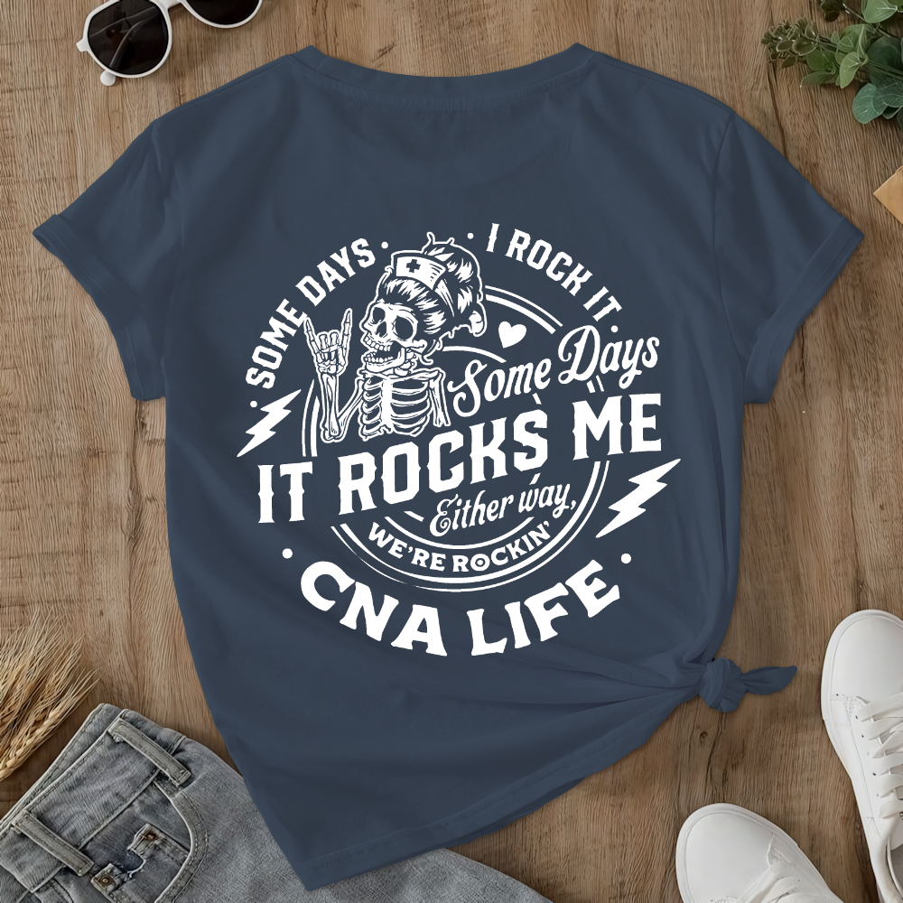 CNA Life Double-Sided Cotton Printed T-Shirt