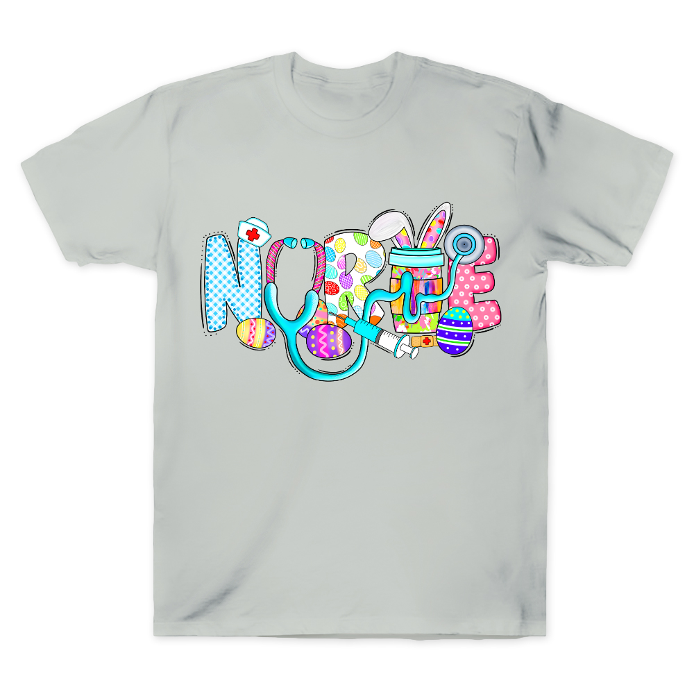 Easter Gnomes Cute Bunny Cotton Doctor T-shirt