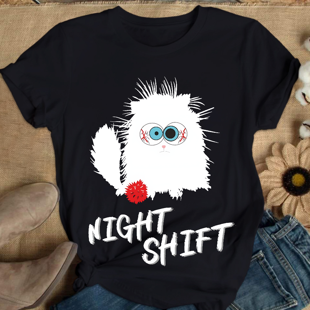 Night Shift Is Tough Cotton Nurse T-shirt