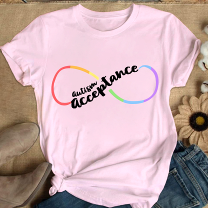 Autism Acceptance Special Education Cotton Nurse T-shirt