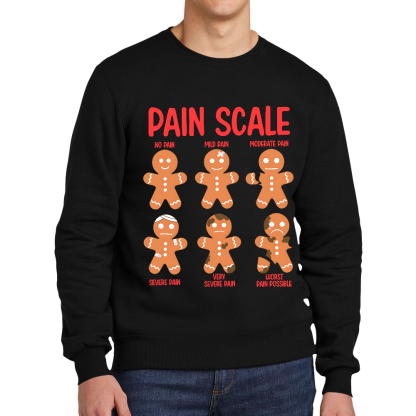 Pain Scale Cotton Pullover Sweatshirt