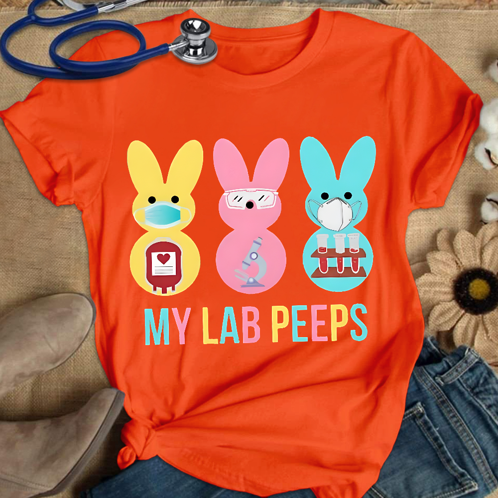 My Lab Peeps Cotton Nurse T-shirt