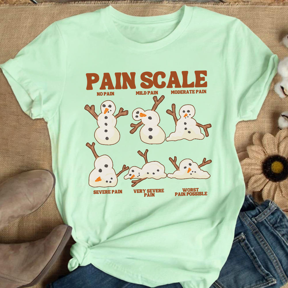 Healthcare Worker Pain Assessment Cotton Nurse T-shirt