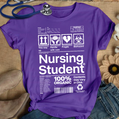 School Of Nursing Student Gift Cotton Nurse T-shirt