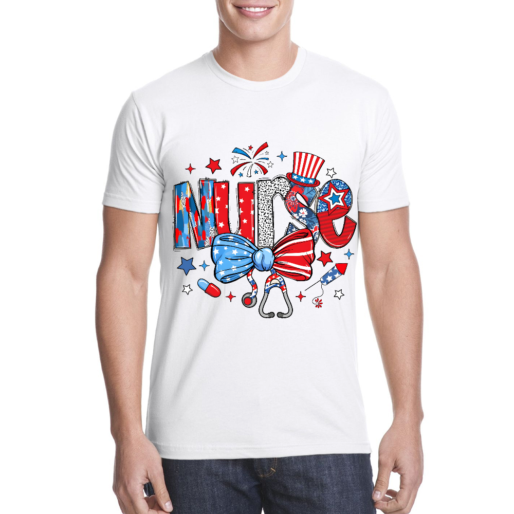 Retro Coquette USA Nurse Cotton Doctor T-shirt