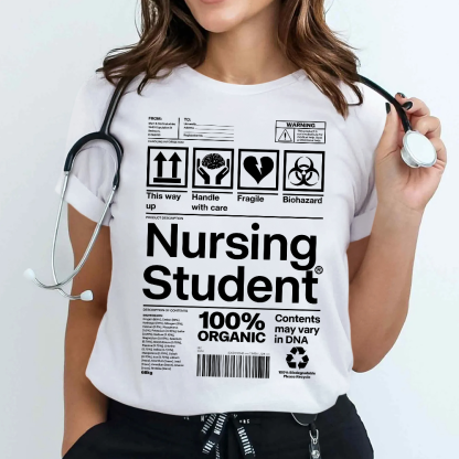 School Of Nursing Student Gift Cotton Nurse T-shirt