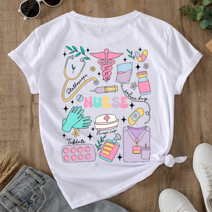 Can’t Talk Right Now Doing Double-Sided Cotton Printed T-Shirt