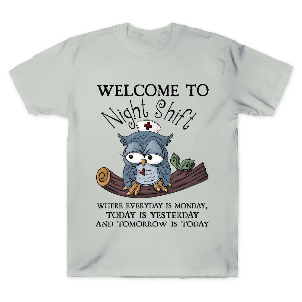 Welcome Come To Night Shift Cotton Doctor T-shirt