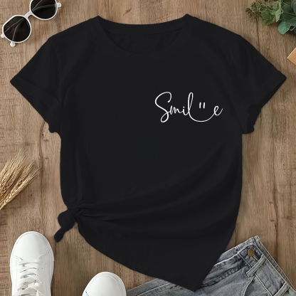 Suicide Prevention Awareness Smile Be Kind Double-Sided Cotton Printed T-Shirt