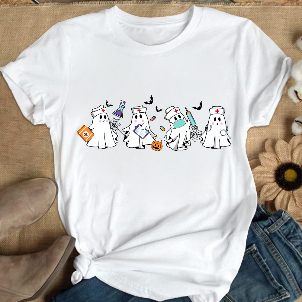 Ghost Nurse Cotton Nurse T-shirt