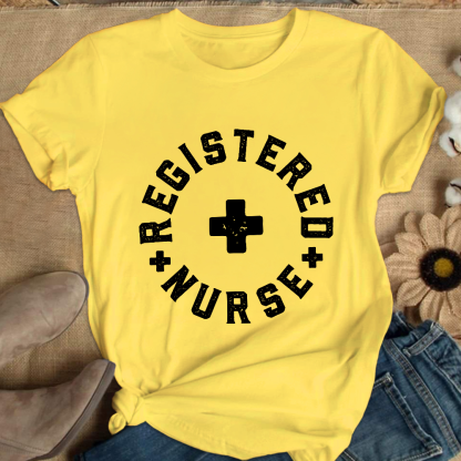 Registered Nurse Cotton Nurse T-shirt
