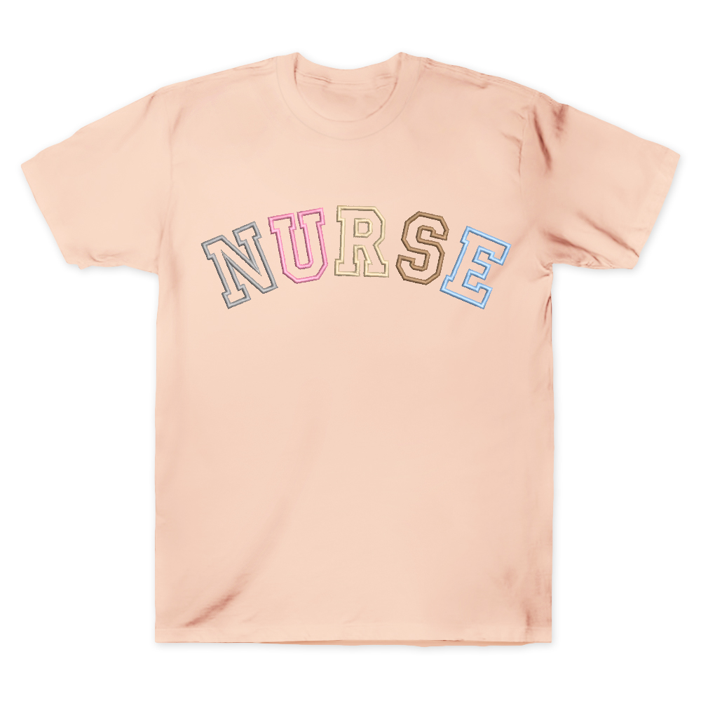 Embroidered Nurse Cotton Doctor T-shirt