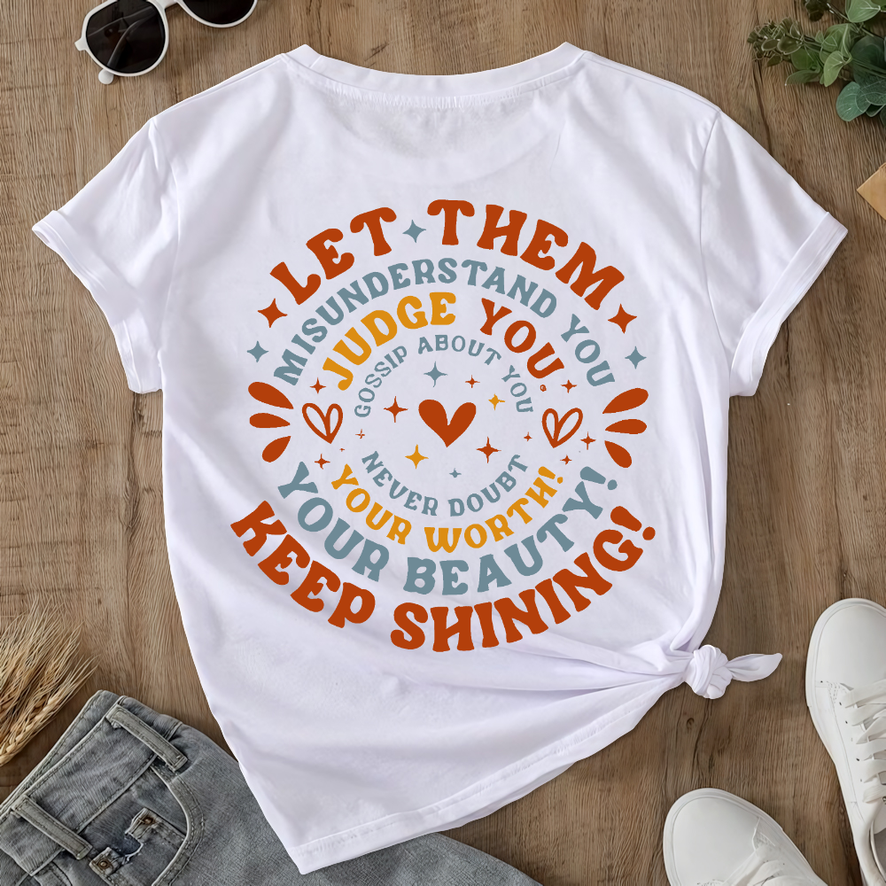 Suicide Prevention Awareness Let Them Mental Health Double-Sided Cotton Printed T-Shirt