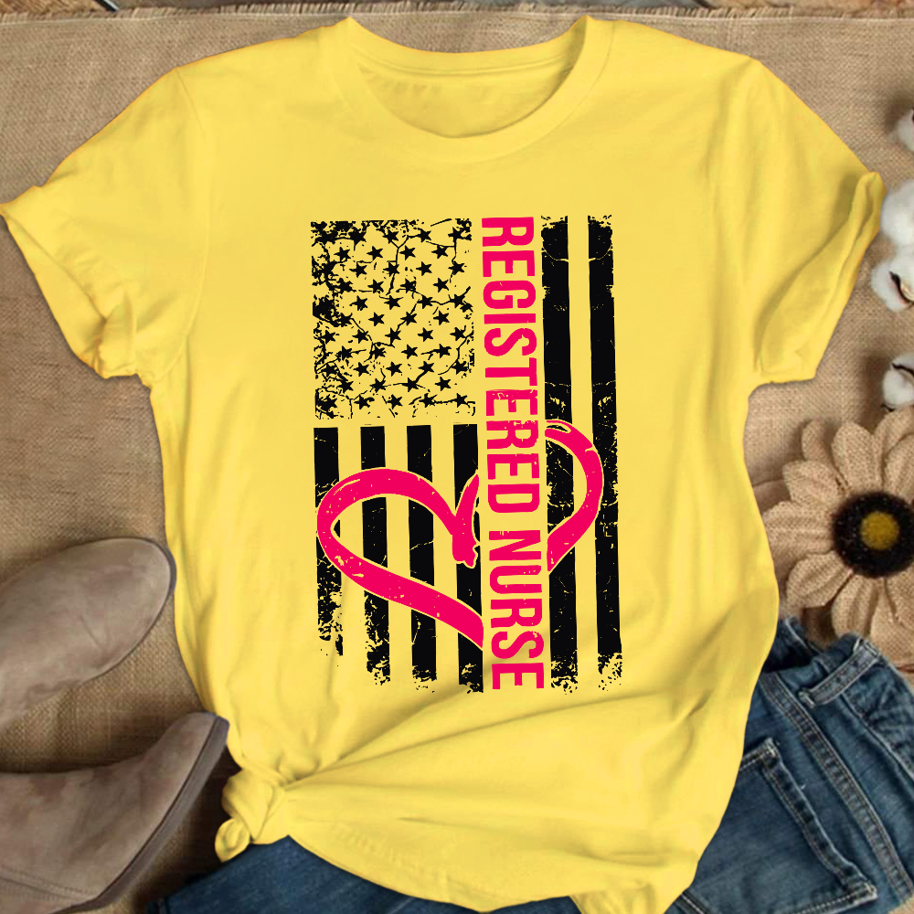 Registered Nurse Cotton Nurse T-shirt