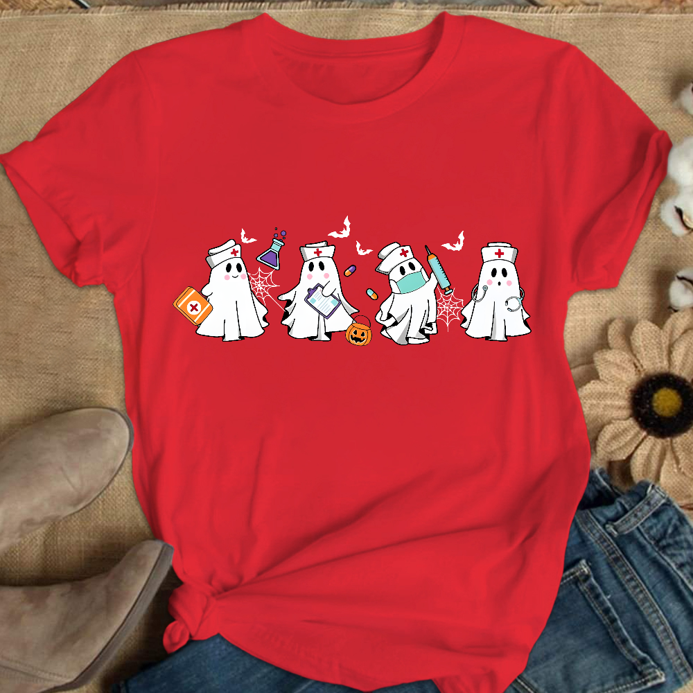 Ghost Nurse Cotton Nurse T-shirt