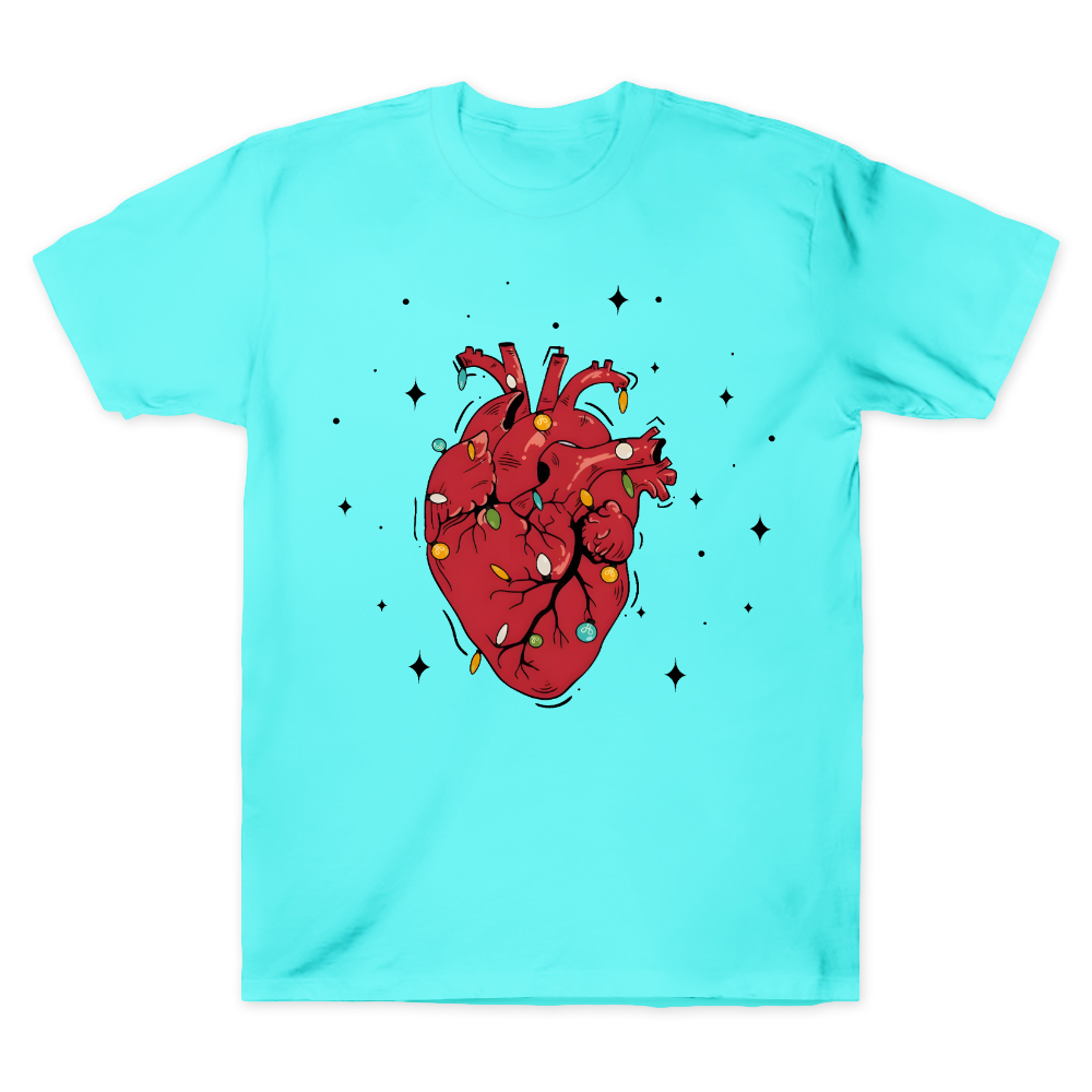 Heart Anatomy Christmas Cotton Doctor T-shirt