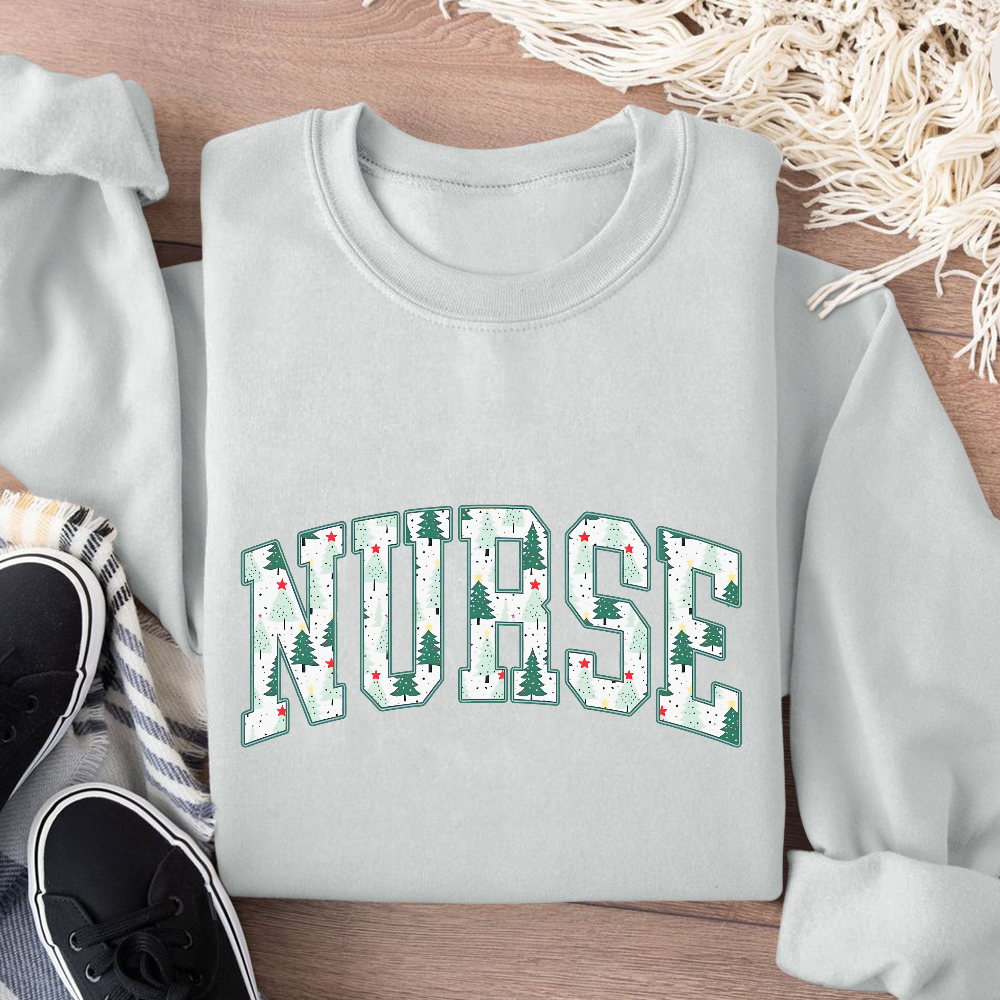 Christmas Nursing Cotton Pullover Sweatshirt
