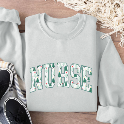 Christmas Nursing Cotton Pullover Sweatshirt