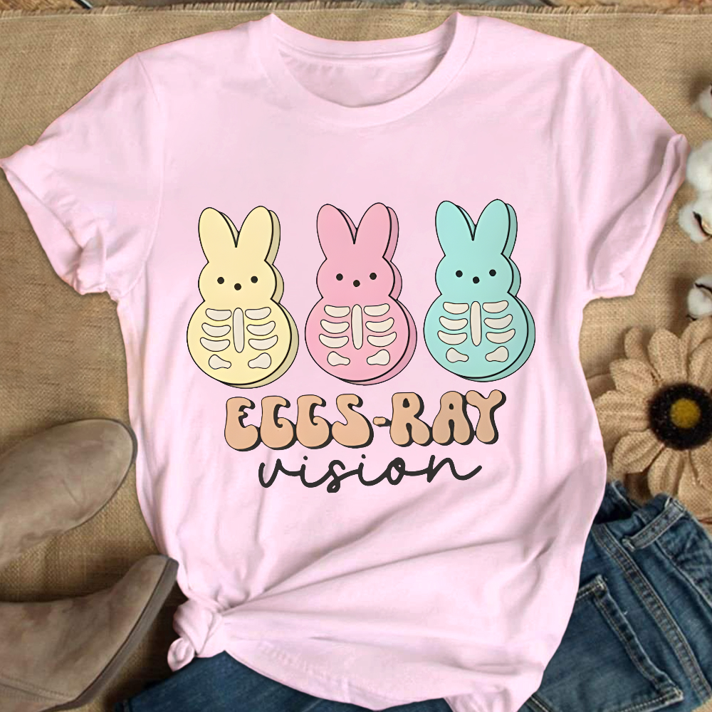 Eggs Ray Vision Radiology Cotton Nurse T-shirt