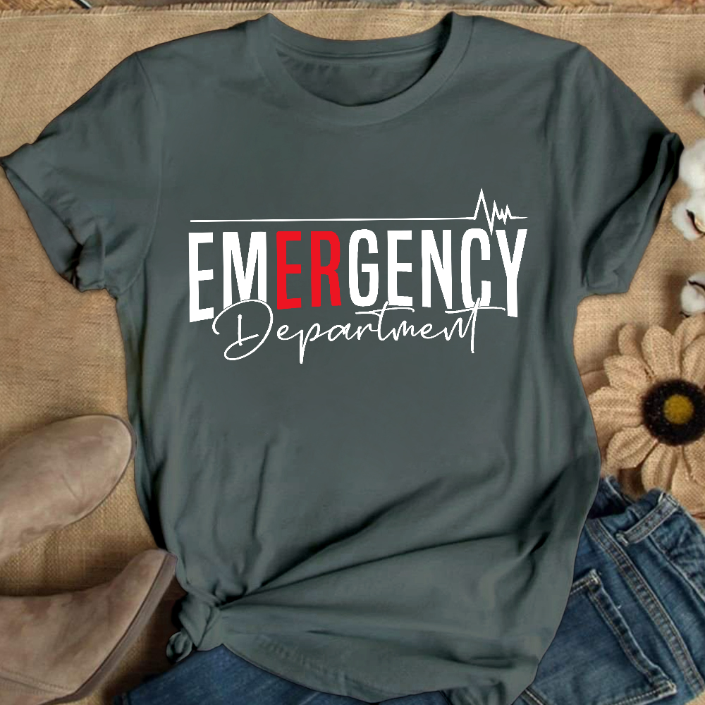 Emergency Department Cotton Nurse T-shirt