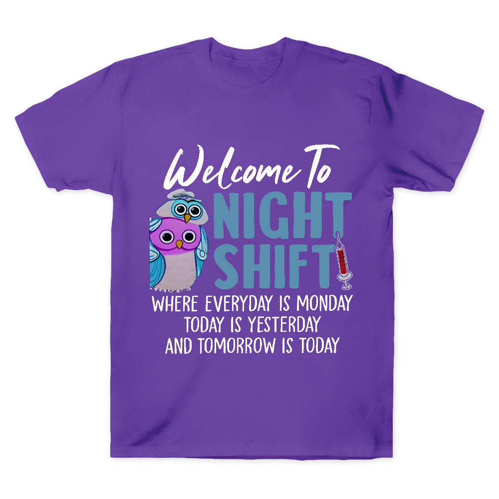 Welcome To Night Shift Cotton Doctor T-shirt