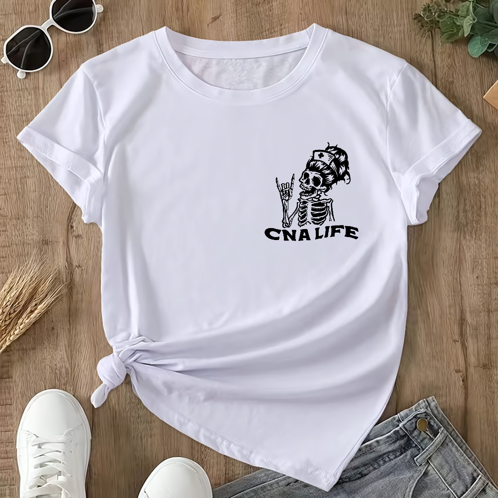 CNA Life Double-Sided Cotton Printed T-Shirt