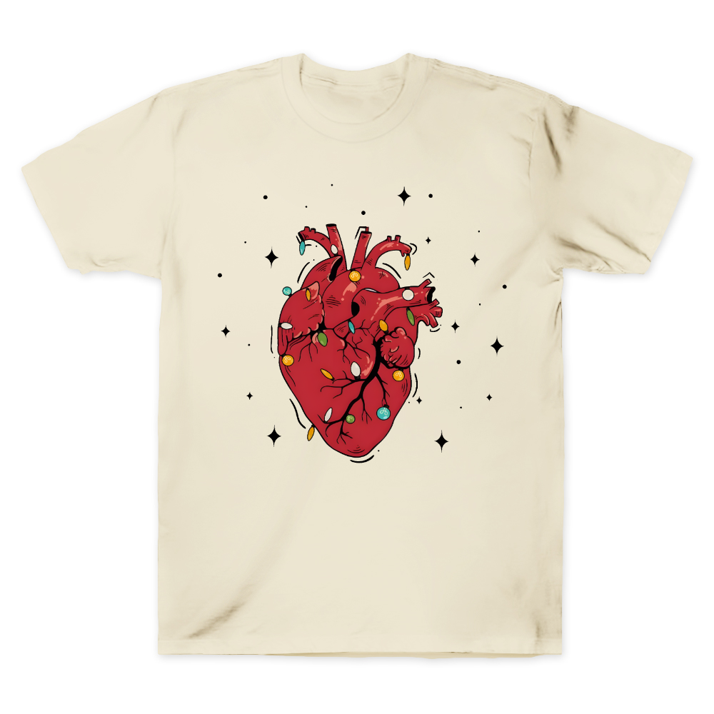 Heart Anatomy Christmas Cotton Doctor T-shirt
