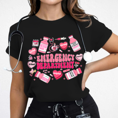 Emergency Department Gift Cotton Nurse T-shirt