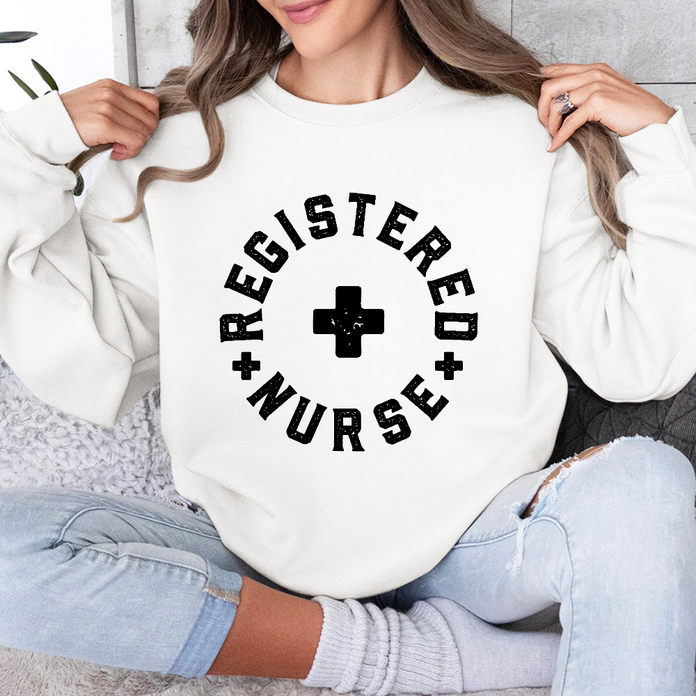 Registered Nurse Cotton Pullover Sweatshirt