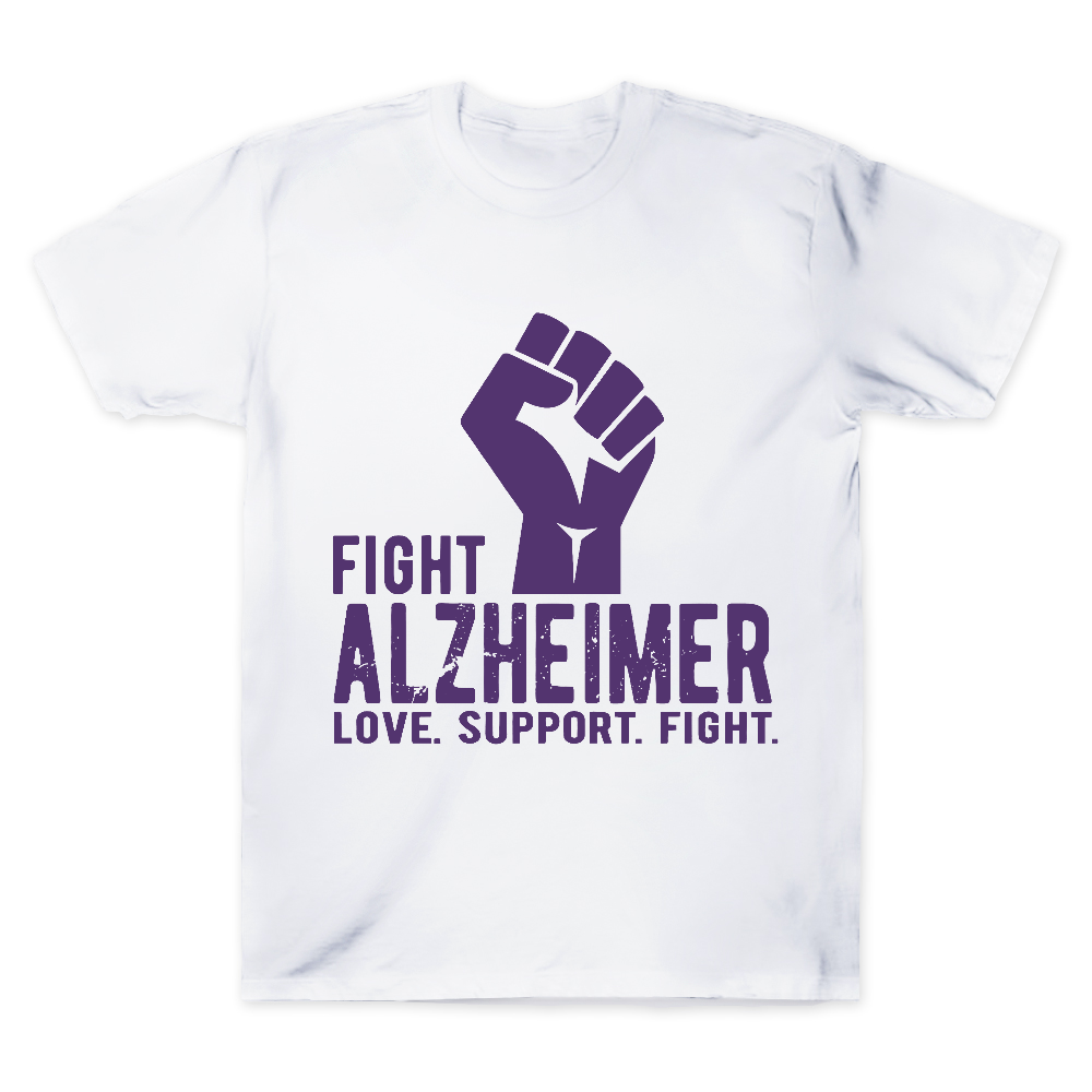 Fight Alzheimer Support Alzheimer Awareness Cotton Doctor T-shirt