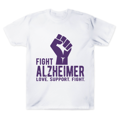 Fight Alzheimer Support Alzheimer Awareness Cotton Doctor T-shirt