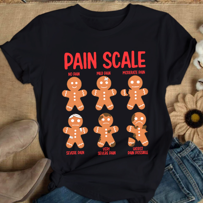 Pain Scale Cotton Nurse T-shirt