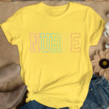 Custom Nurse Cotton T-shirt
