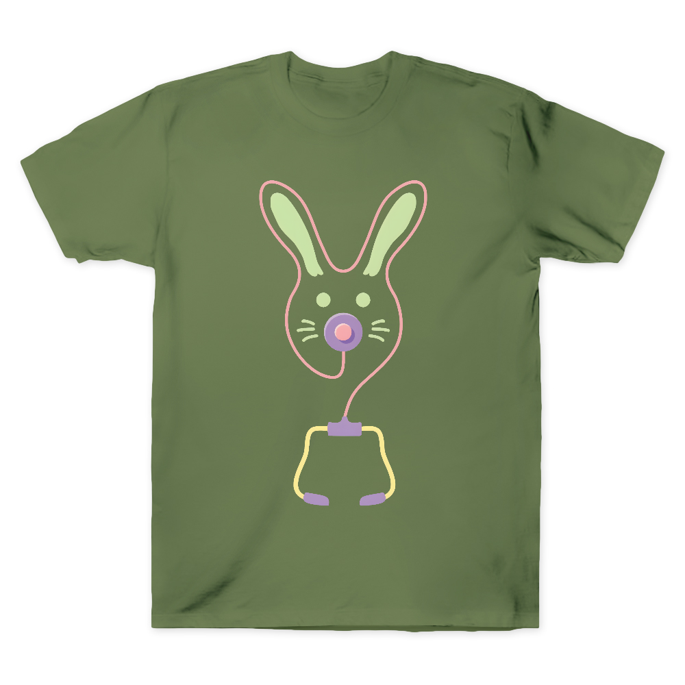 Easter Bunny Medical Tools For Nurse Or Doctor Cotton Doctor T-shirt