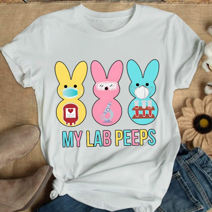 My Lab Peeps Cotton Nurse T-shirt