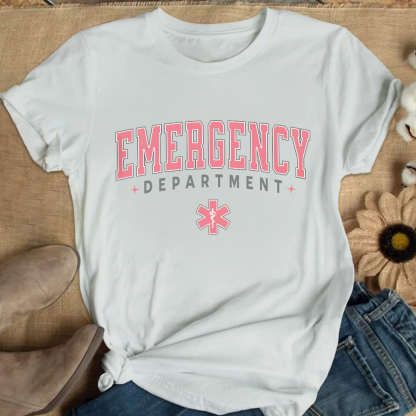 ER Nurse Crewneck Cotton Nurse T-shirt