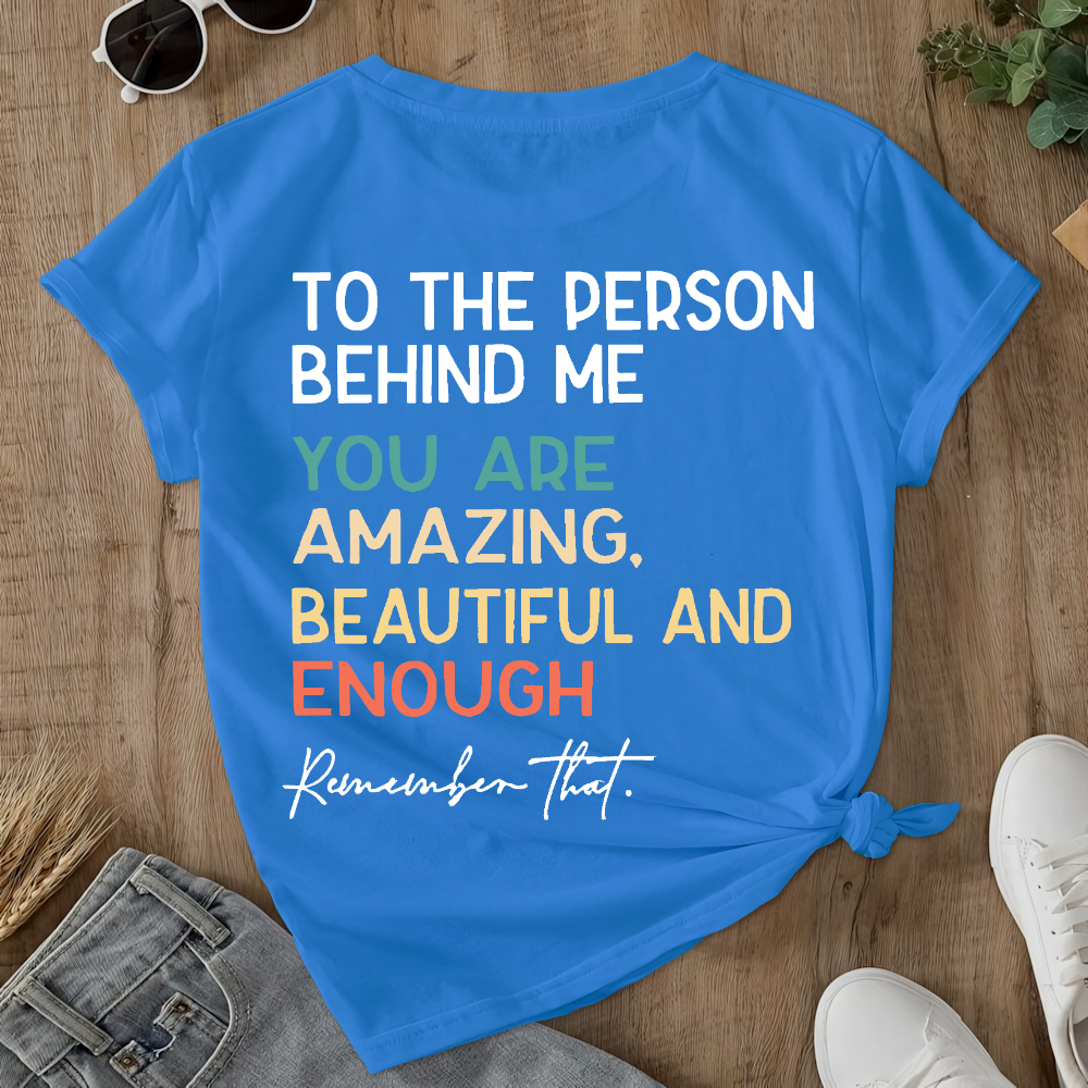 You Matter Prevention of Suicide Awareness Double-Sided Cotton Printed T-Shirt