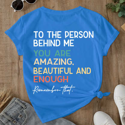 You Matter Prevention of Suicide Awareness Double-Sided Cotton Printed T-Shirt