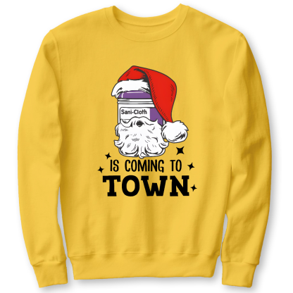 Funny Santa Nurse Medical Assistant Christmas Cotton Pullover Sweatshirt