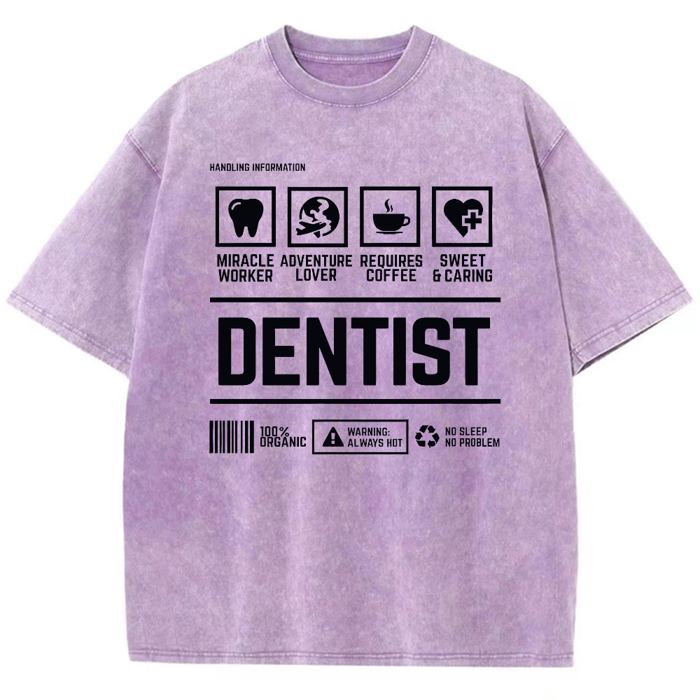 Dentist's Notes Vintage Washed T-shirt