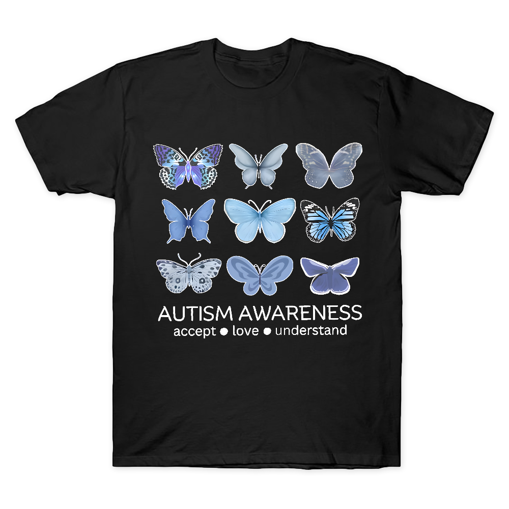 Autism Awareness Butterfly Cotton Doctor T-shirt