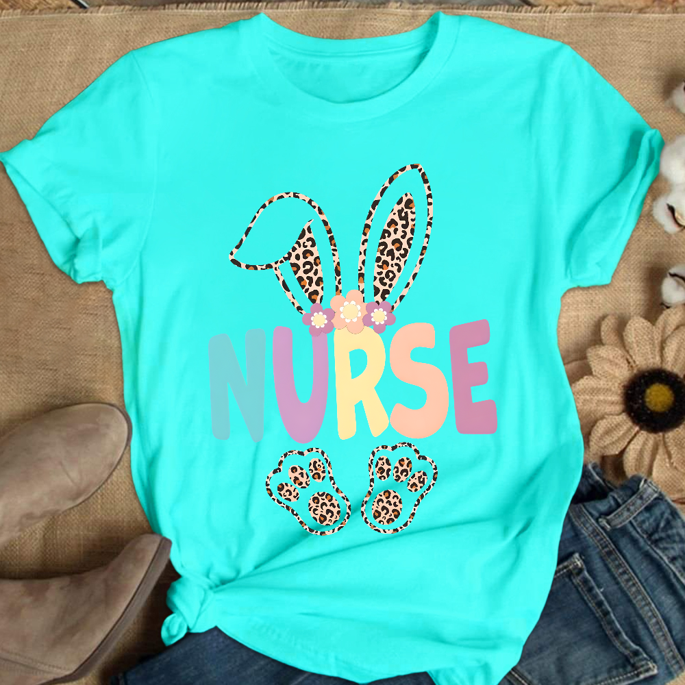 Easter Bunny Cotton Nurse T-shirt