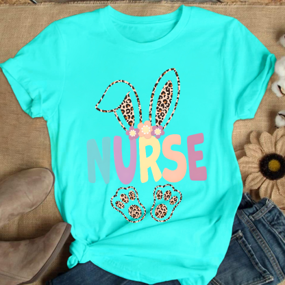 Easter Bunny Cotton Nurse T-shirt