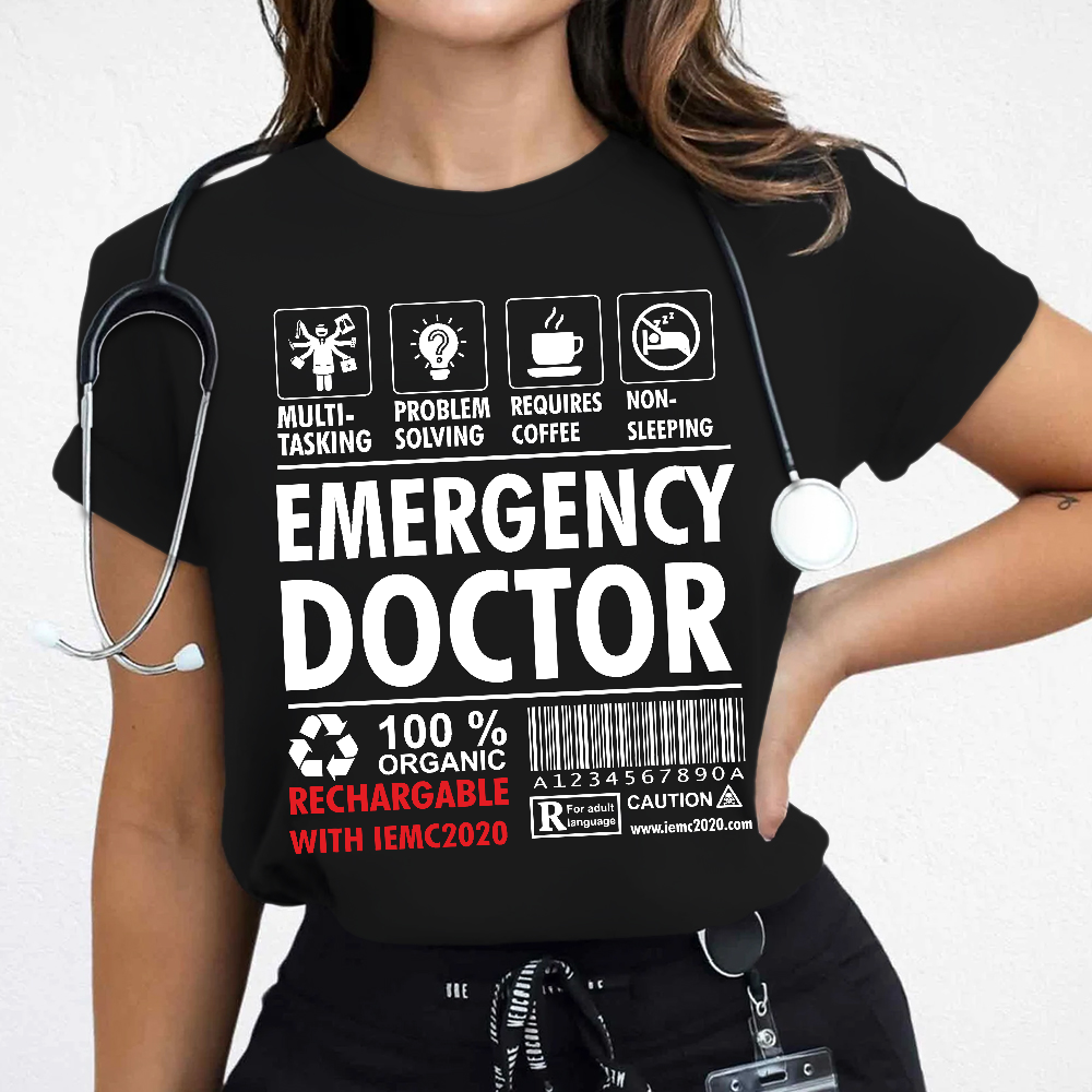Emergency Doctor's Manual Cotton Nurse T-shirt