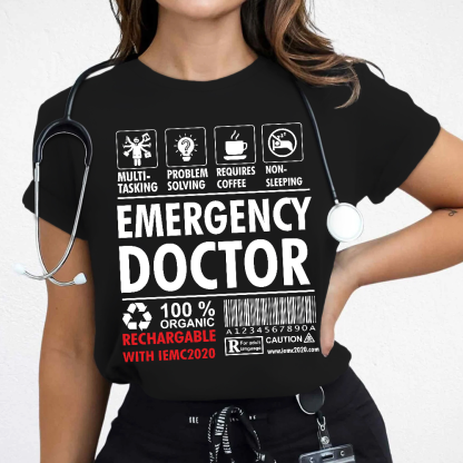 Emergency Doctor's Manual Cotton Nurse T-shirt