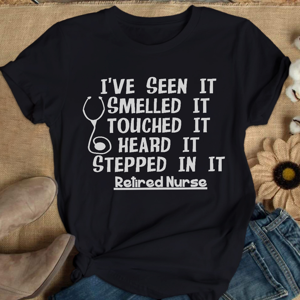 Funny Retired Nurse Quotes Cotton Nurse T-shirt