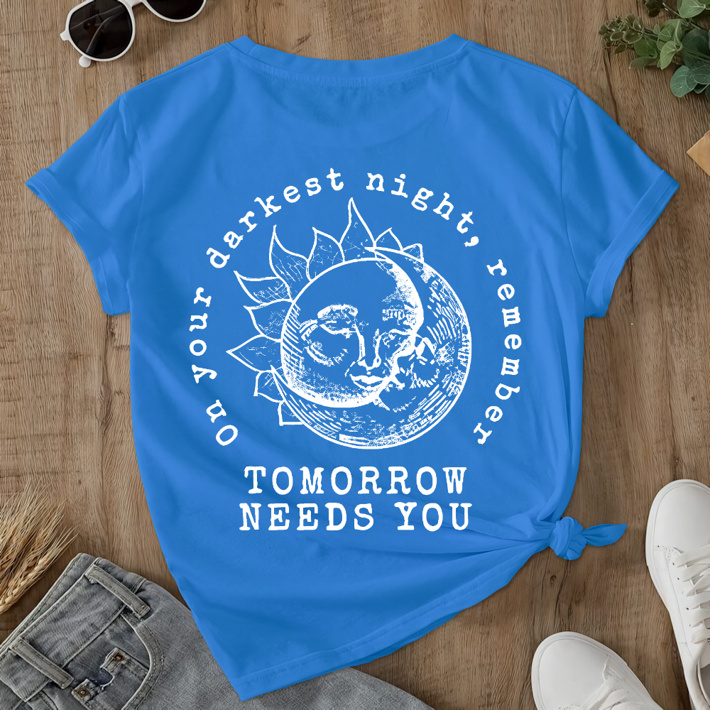 Suicide Prevention Awareness Double-Sided Cotton Printed T-Shirt
